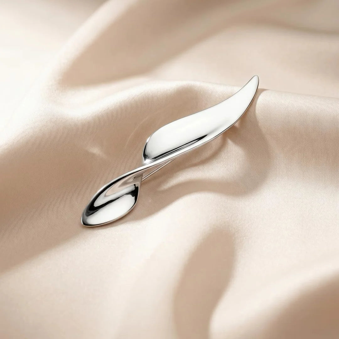 Kit Heath Serenity Curve Sterling Silver Brooch