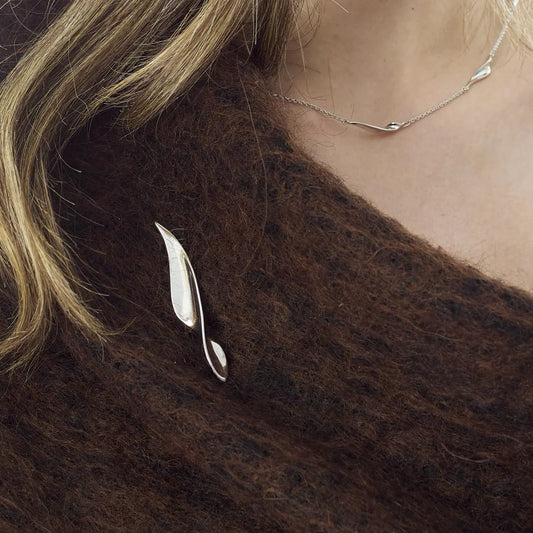 Kit Heath Serenity Curve Sterling Silver Brooch