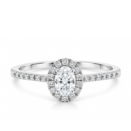 Celestia Oval Aurora Ring