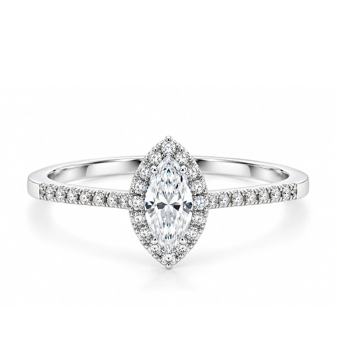 Celestia Marquise Aurora Ring