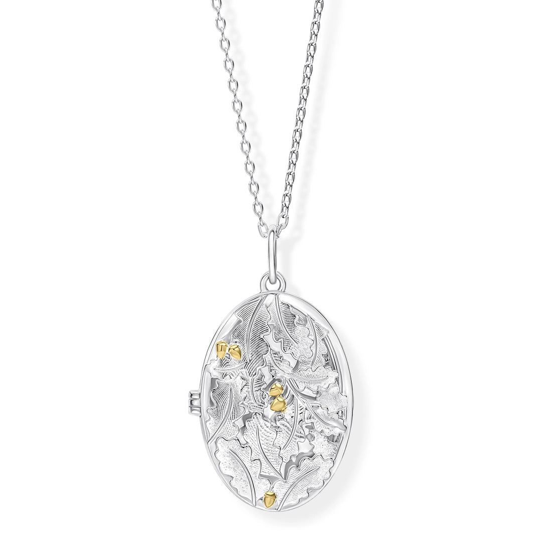 Laura Ashley Sterling Silver Broadoak Locket Necklace
