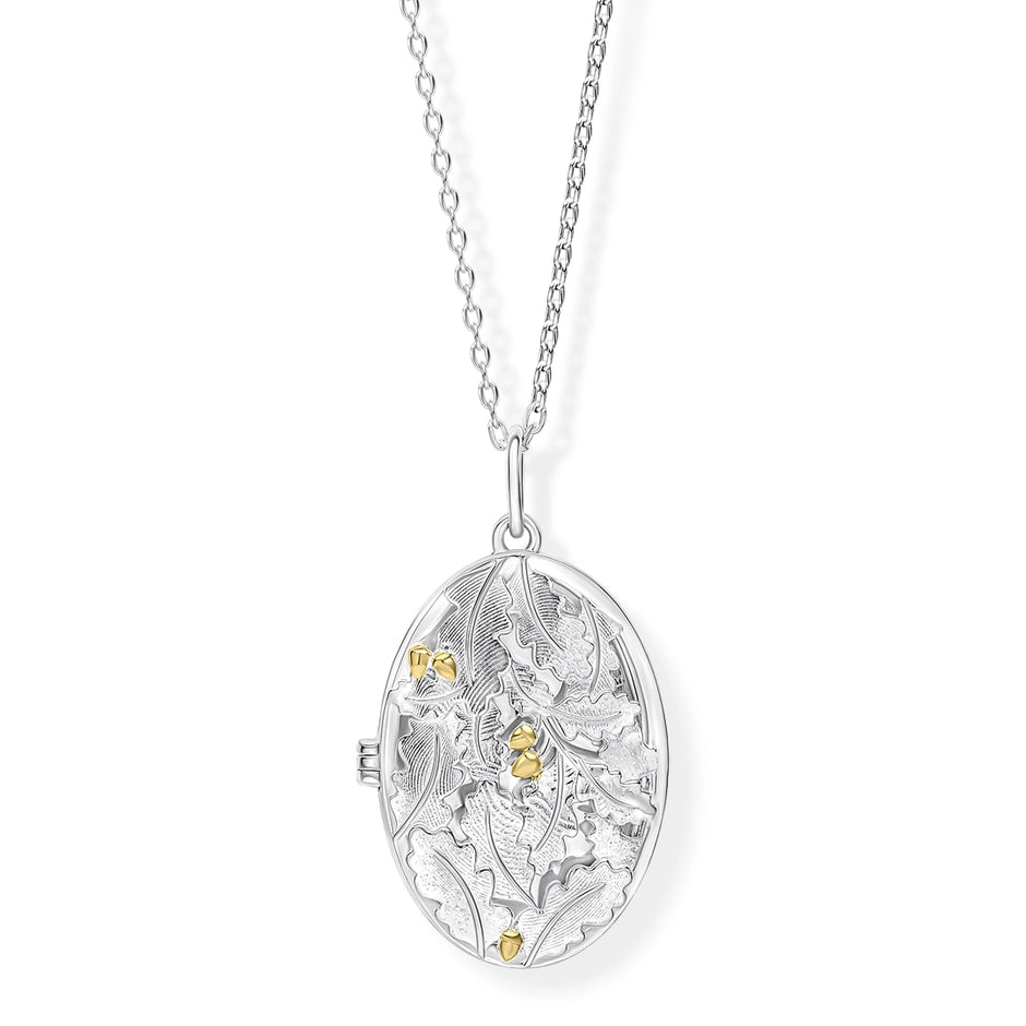 Laura Ashley Sterling Silver Broadoak Locket Necklace