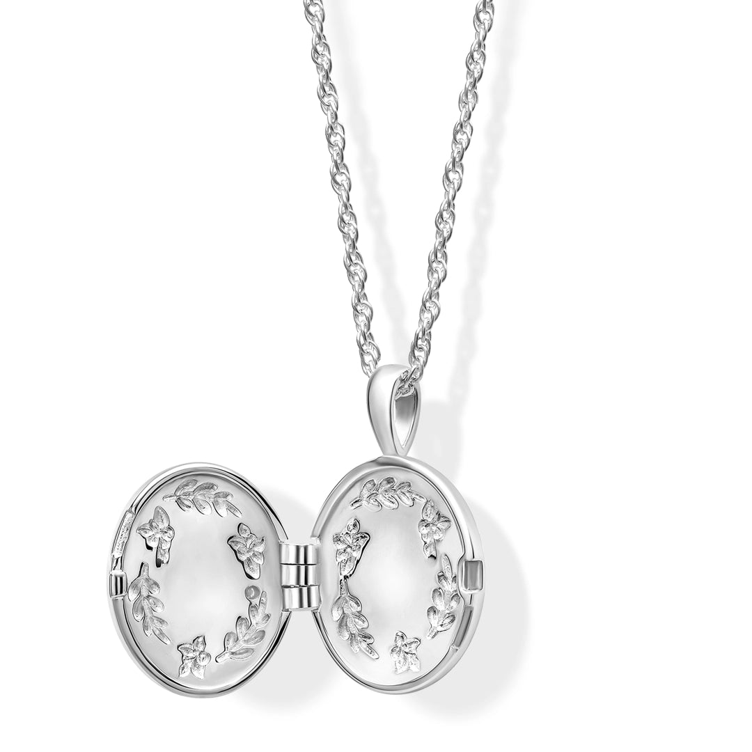 Laura Ashley Blue Birds Sterling Silver Locket