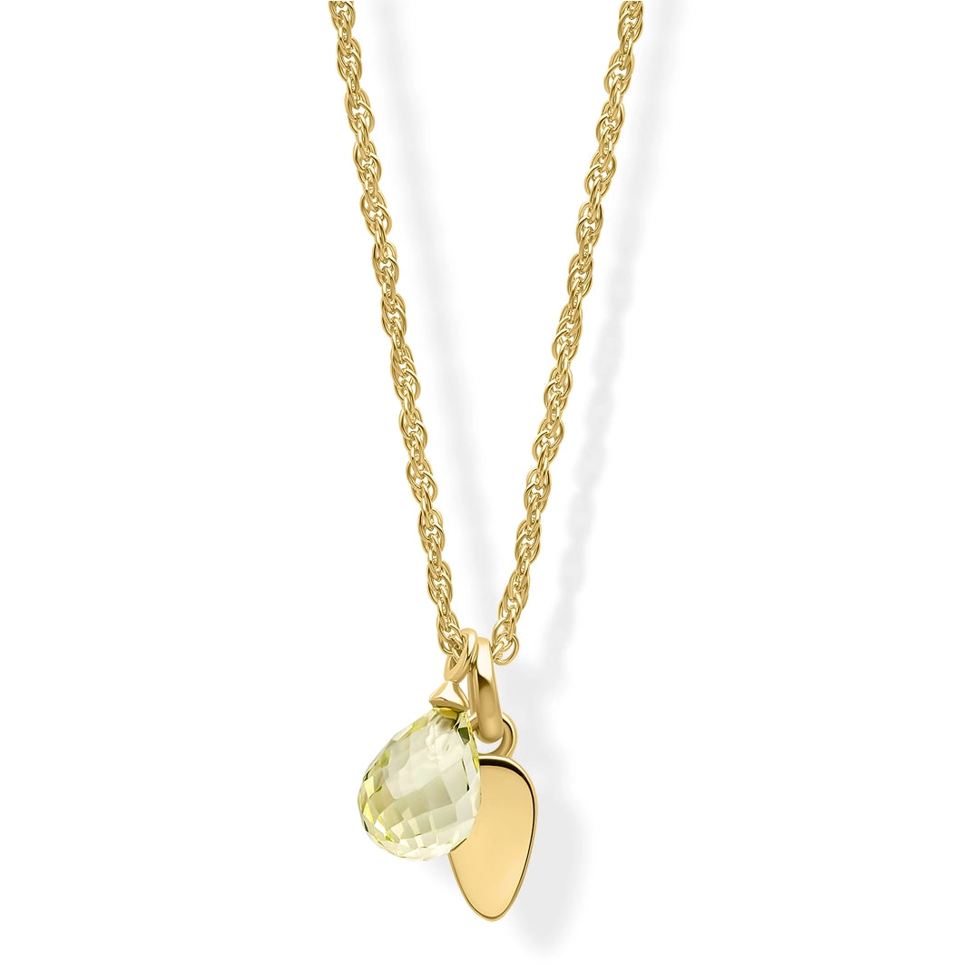 Laura Ashley Everingham Meadow Lemon Quartz Briolette Necklace