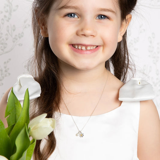 Laura Ashley Kids Everingham Meadow Daisy Charm Necklace Laura Ashley Kids Everingham Meadow Daisy Charm Necklace