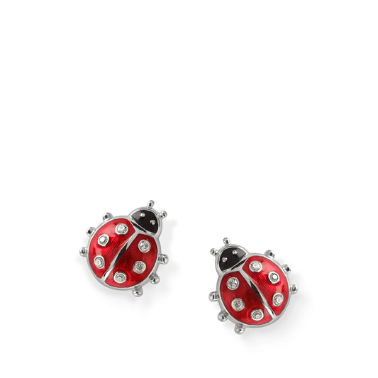 Nicole Barr Nature Scarlet Ladybird Stud Earrings