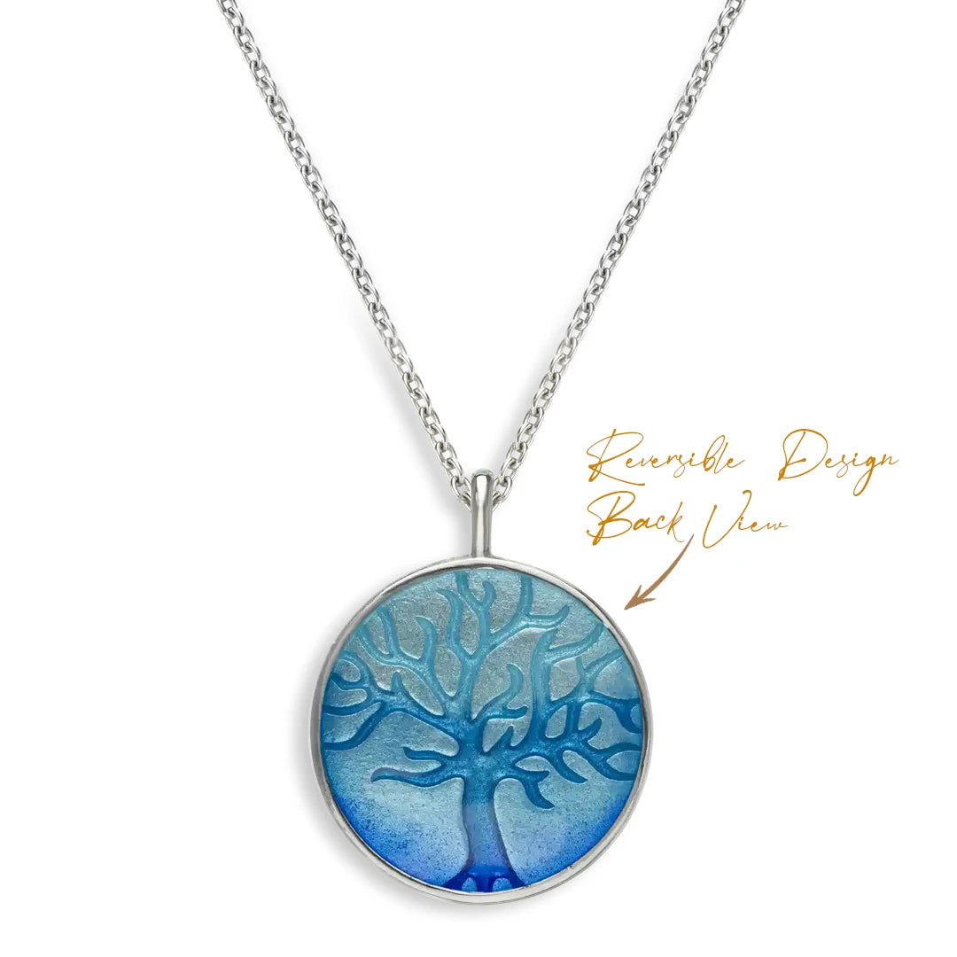 Nicole Barr Nature Blue Horizon Tree of Life Pendant