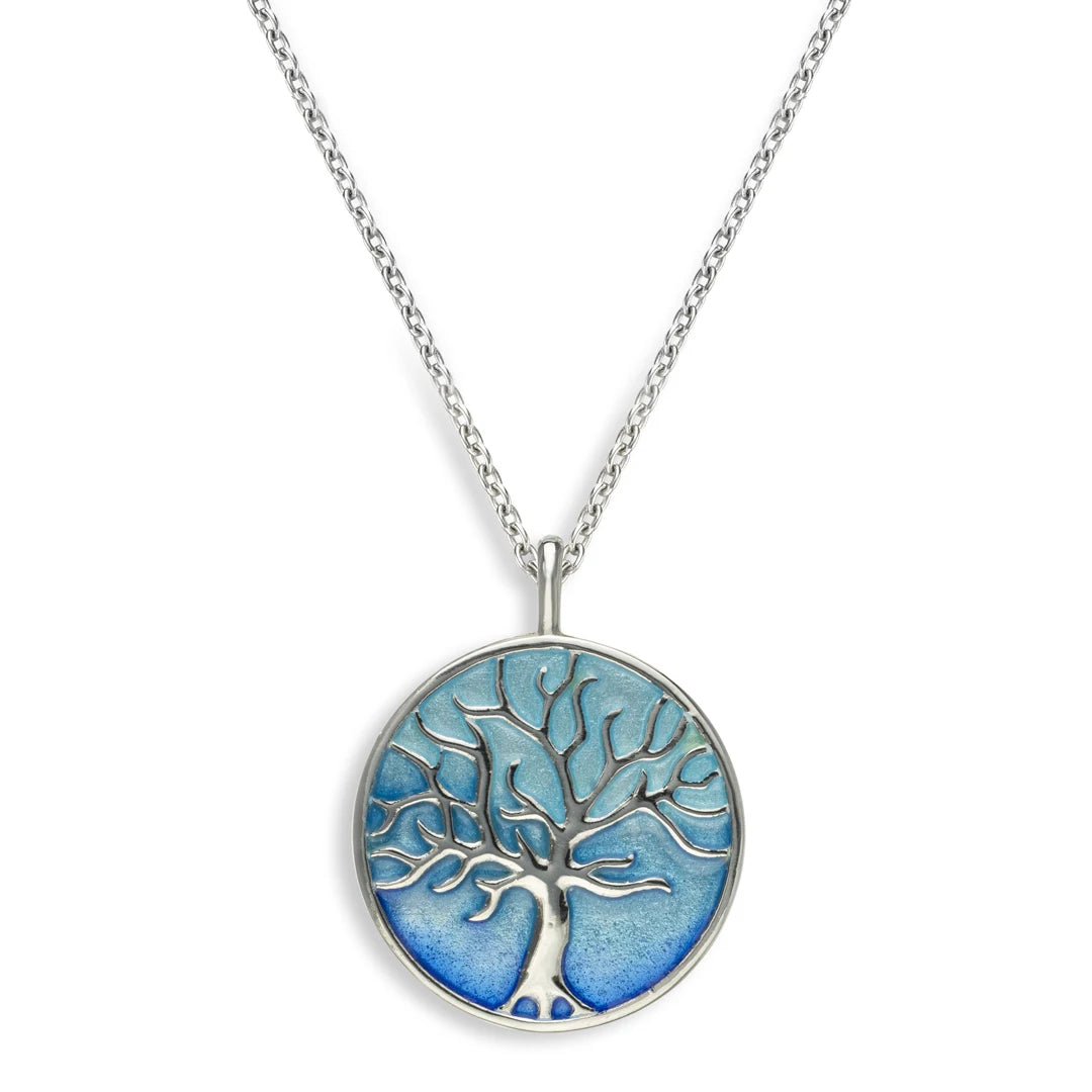 Nicole Barr Nature Blue Horizon Tree of Life Pendant