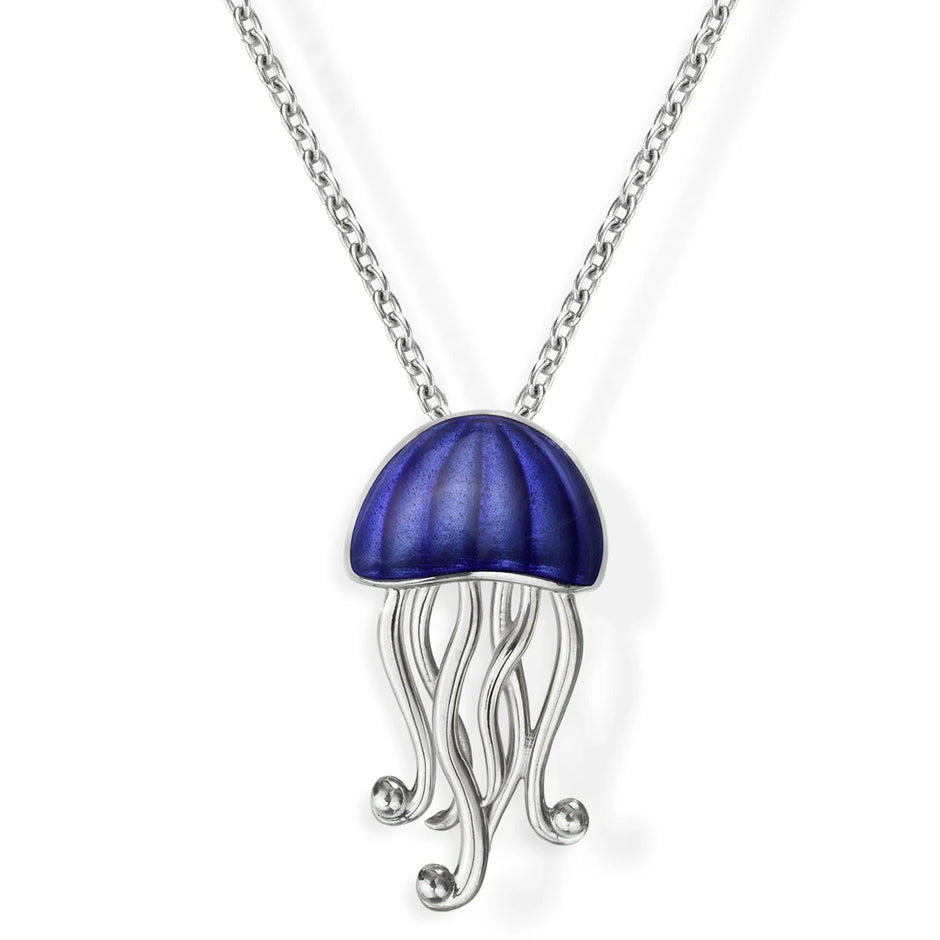 Nicole Barr Sea Blush Jellyfish Silver Pendant