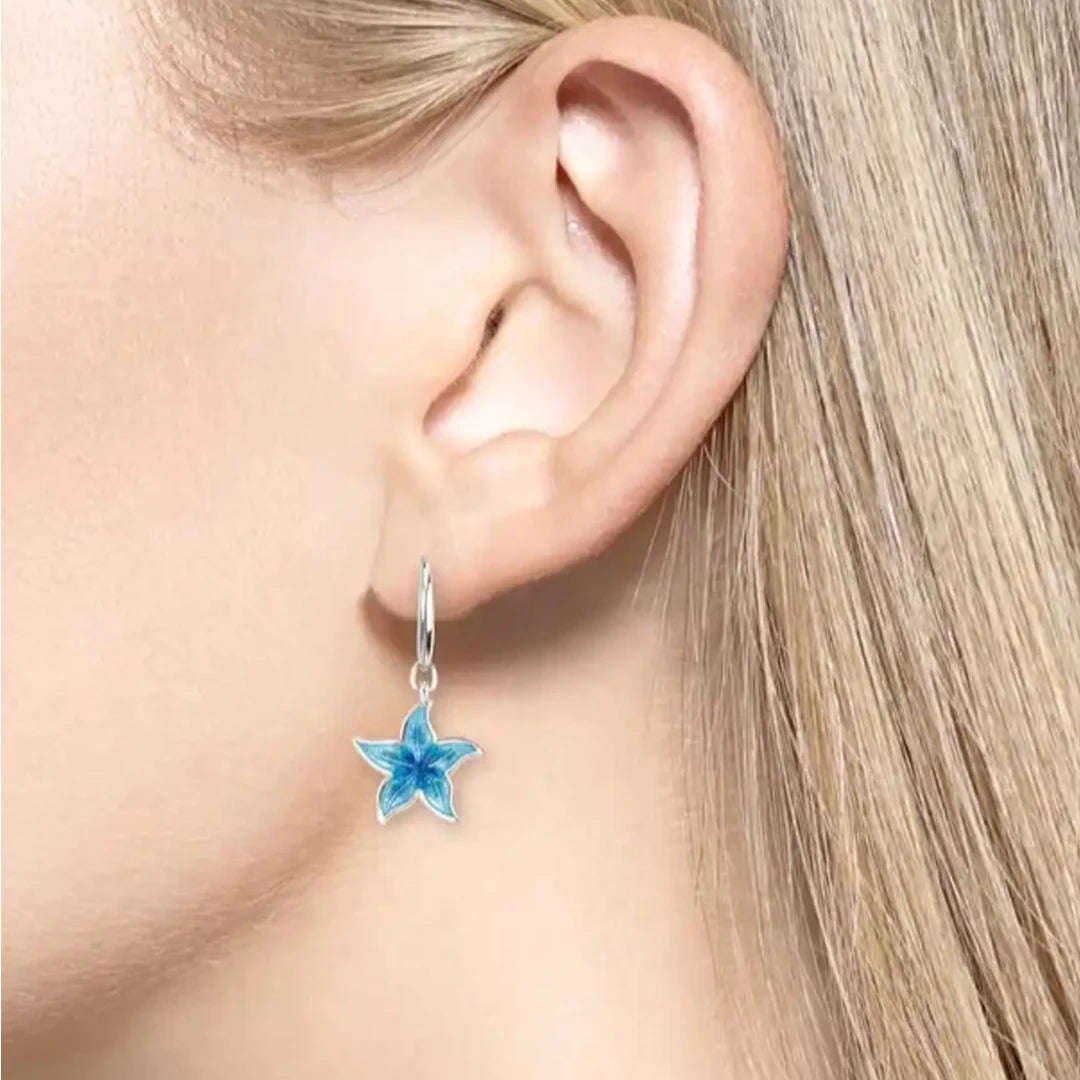 Nicole Barr Beachcomber Turquoise Sea Starfish Earrings