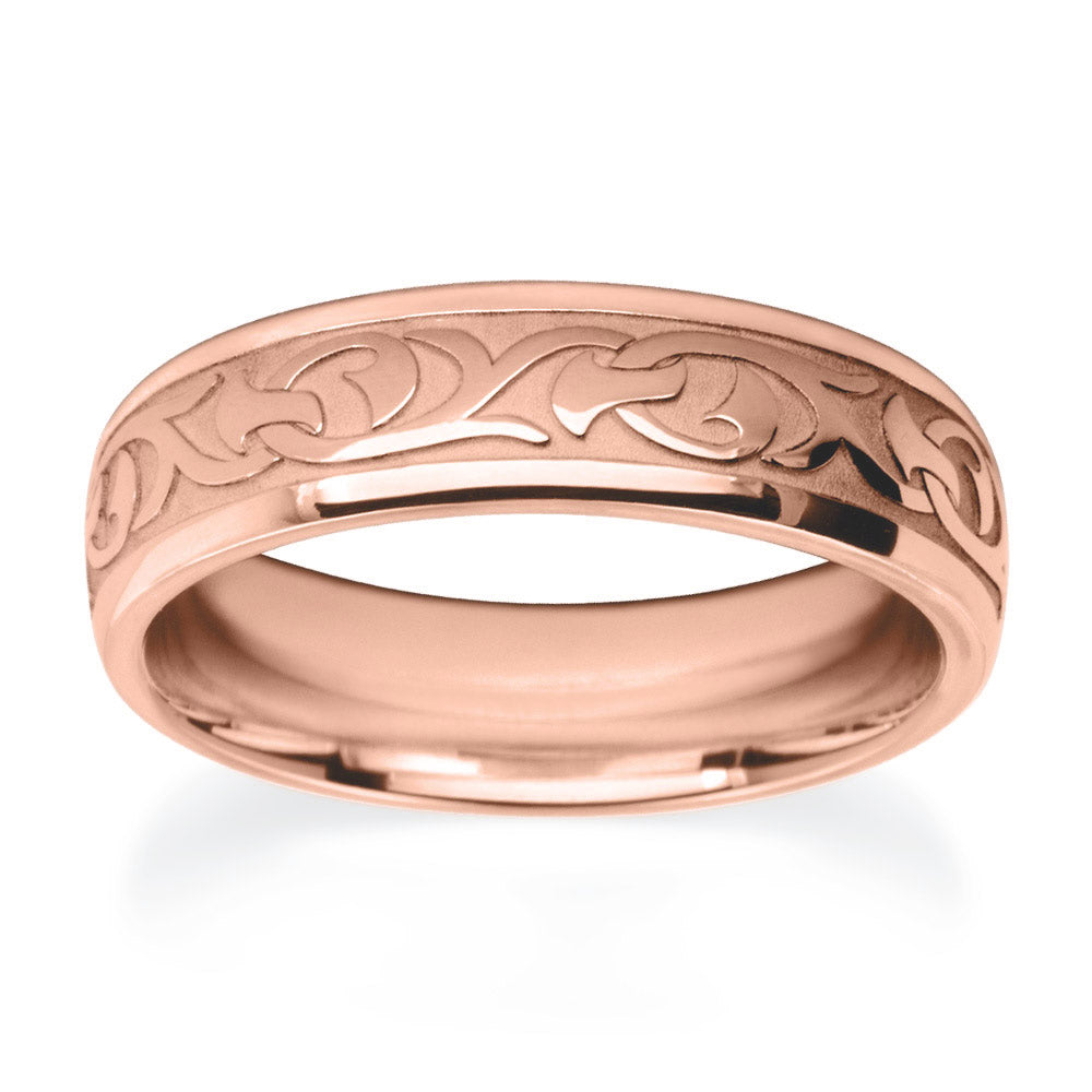 Victorian Mural Patterned Wedding Ring