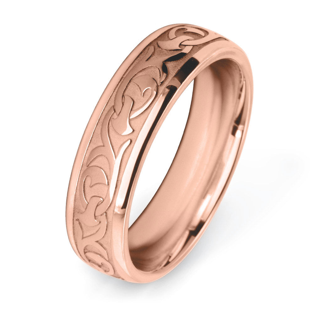 Victorian Mural Patterned Wedding Ring