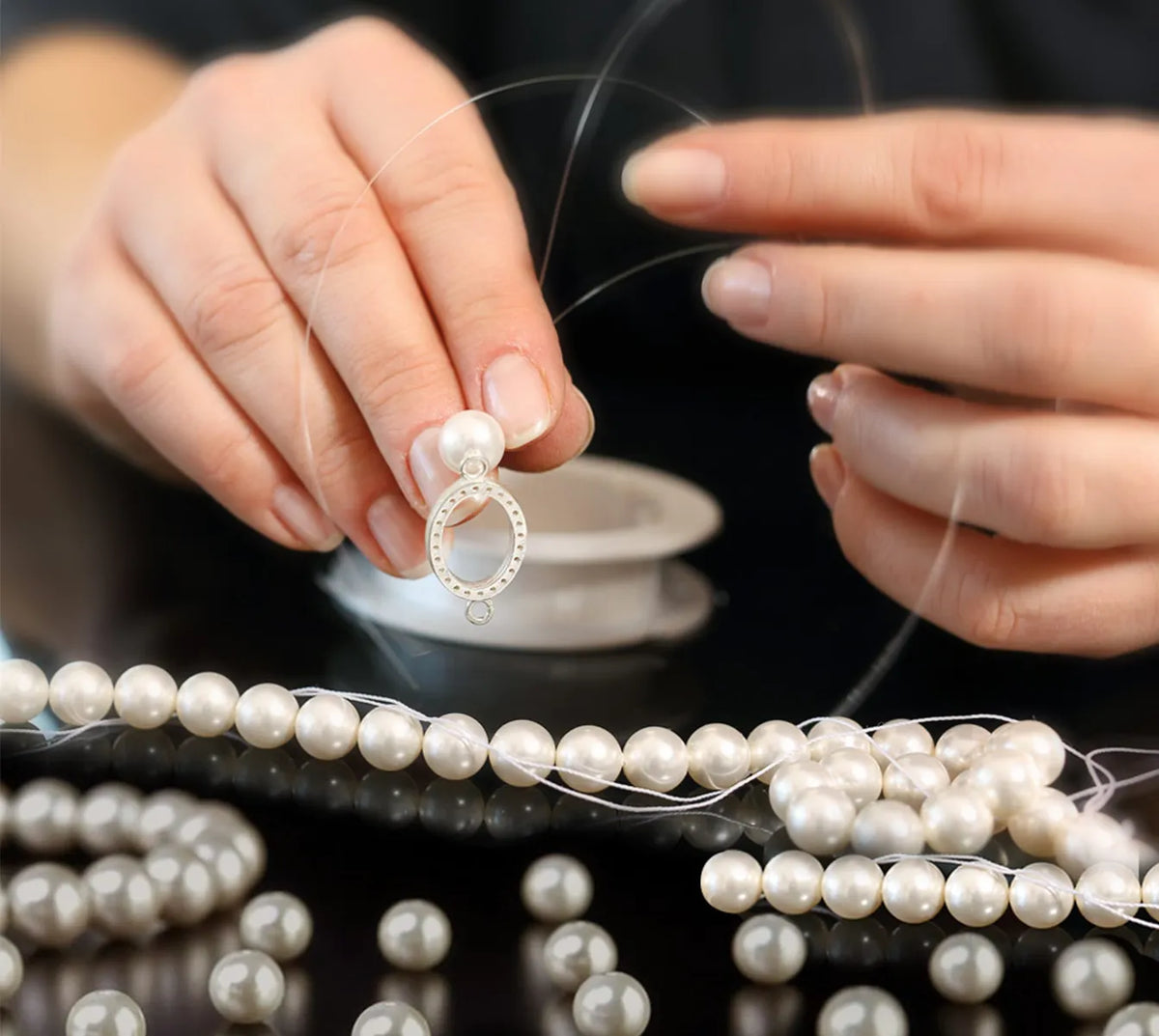 Pearls & Beads Necklace Re-Stringing