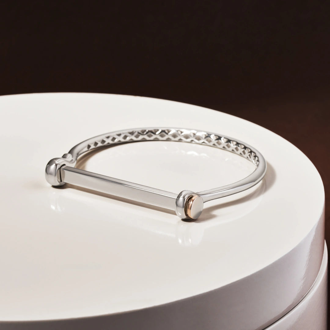 Clogau Sterling Silver Stirrup Bangle