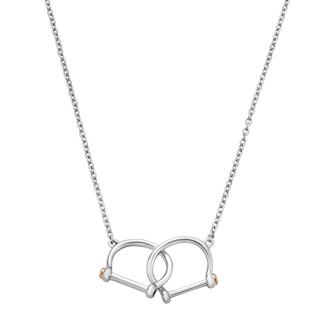 Clogau Sterling Silver Stirrup Necklace