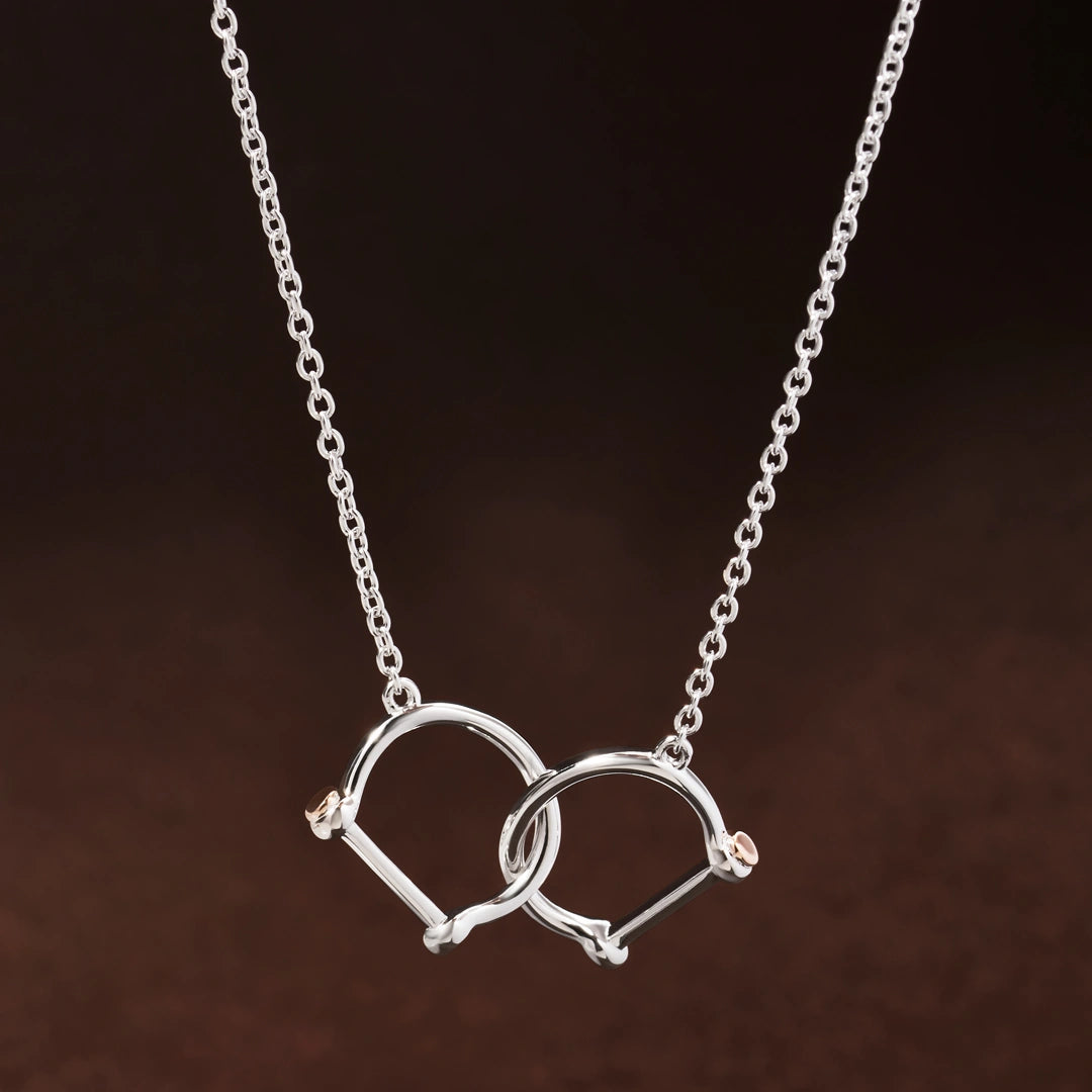 Clogau Sterling Silver Stirrup Necklace