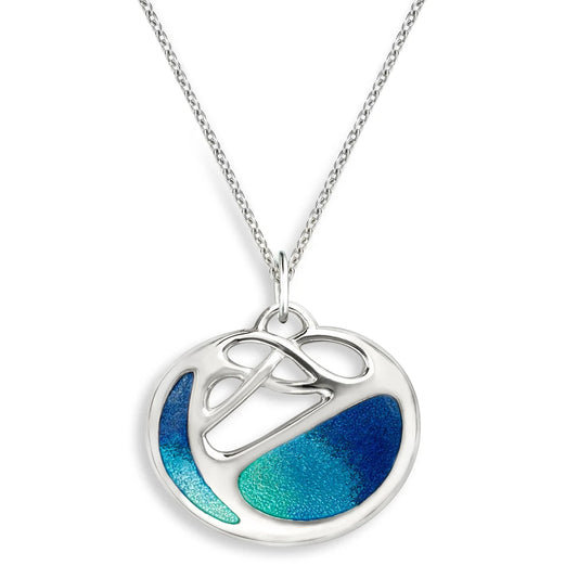 Nicole Barr Nicole Barr Ocean Sea Tide Enamel Celtic Knot Stud Earrings