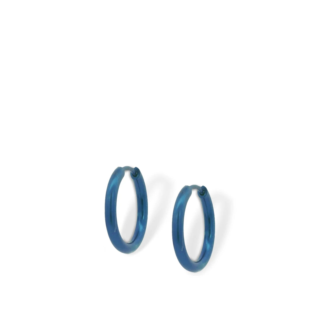 Orb Halo Medium Hinged Hoop Earrings