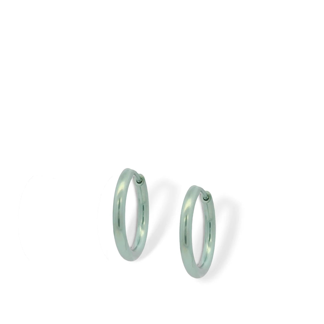 Orb Halo Medium Hinged Hoop Earrings