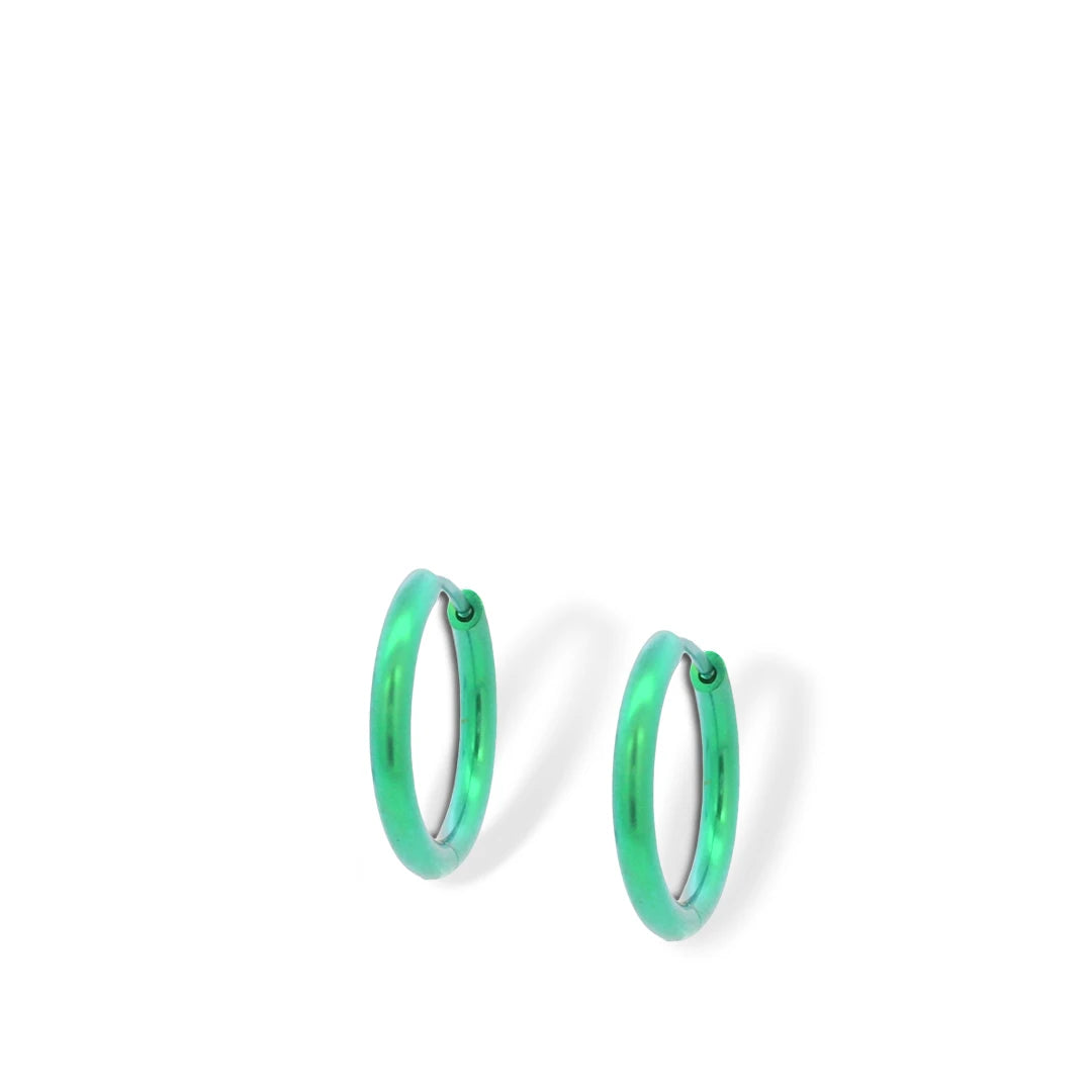 Orb Halo Medium Hinged Hoop Earrings