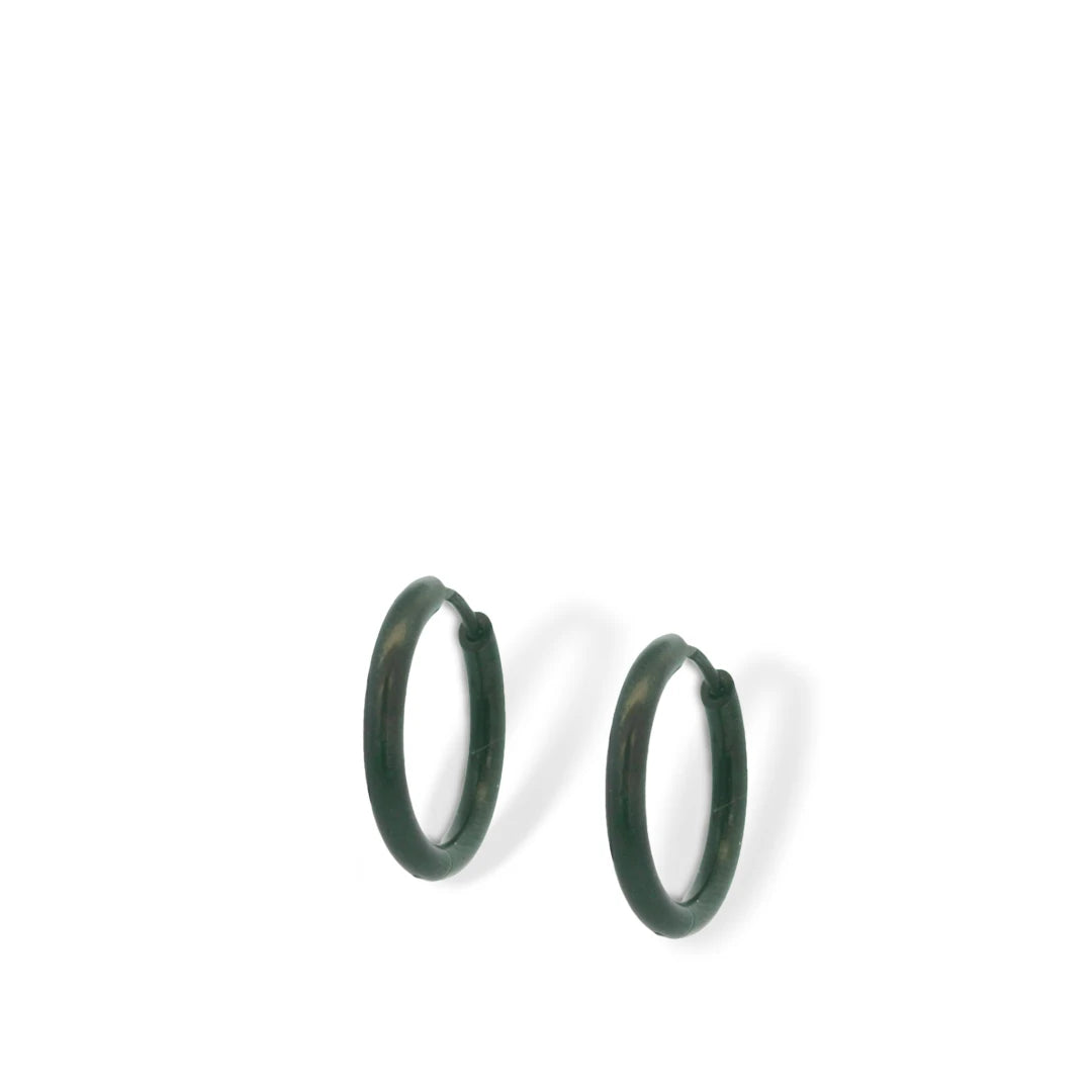Orb Halo Medium Hinged Hoop Earrings