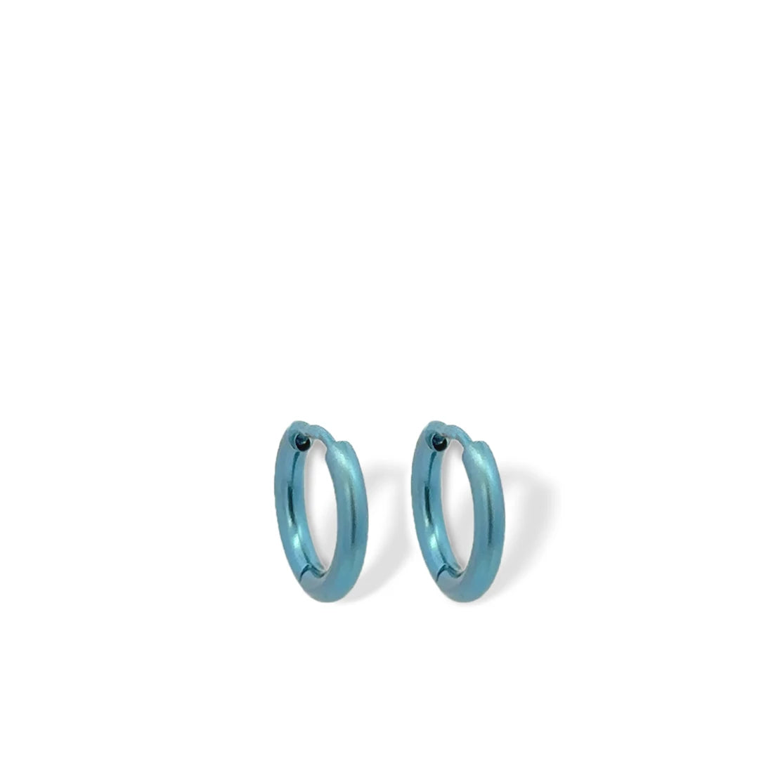 Orb Halo Small Hinged Hoop Earrings