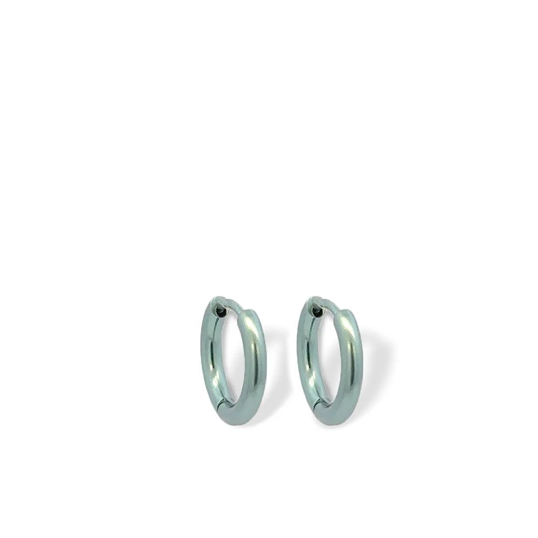 Orb Halo Small Hinged Hoop Earrings