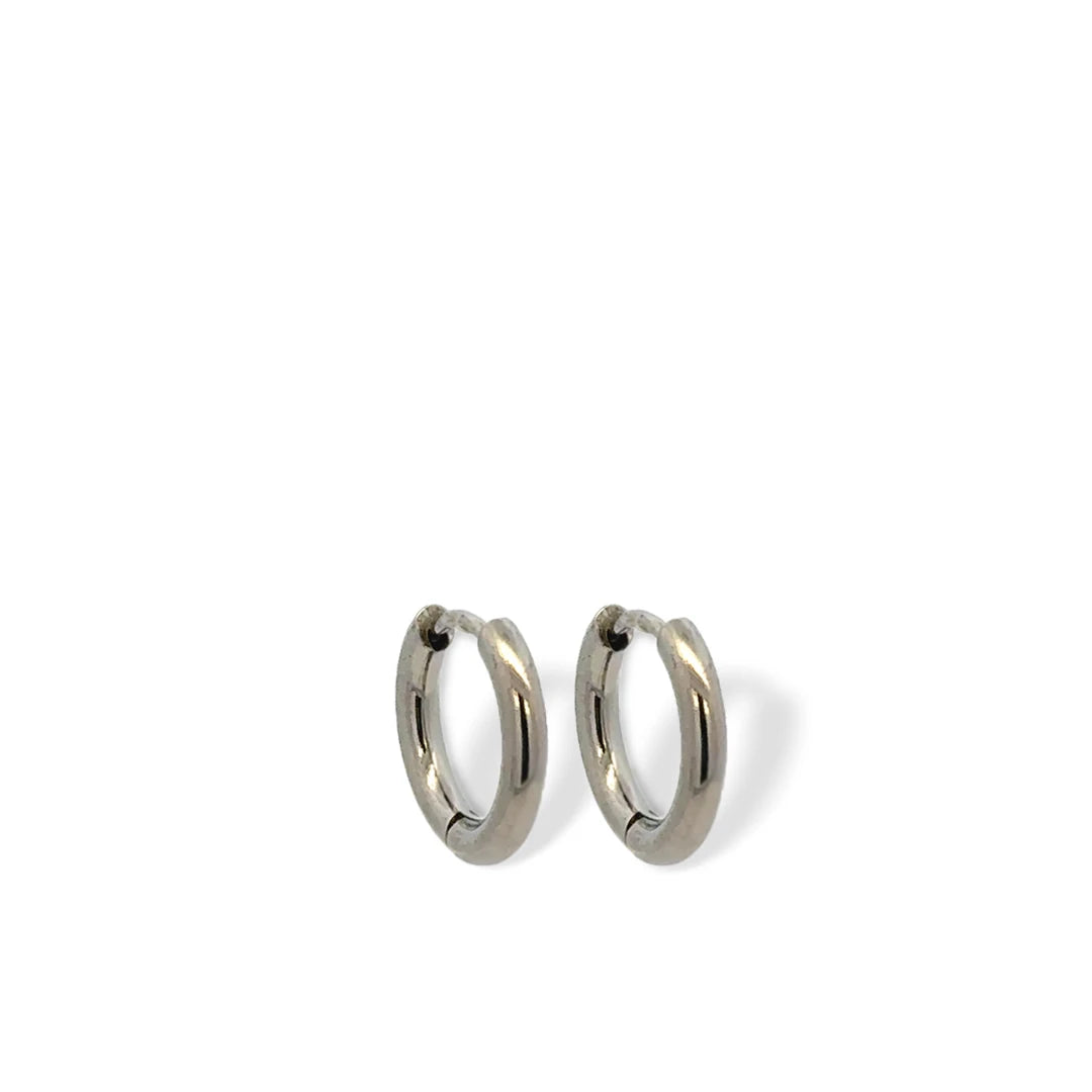 Orb Halo Small Hinged Hoop Earrings
