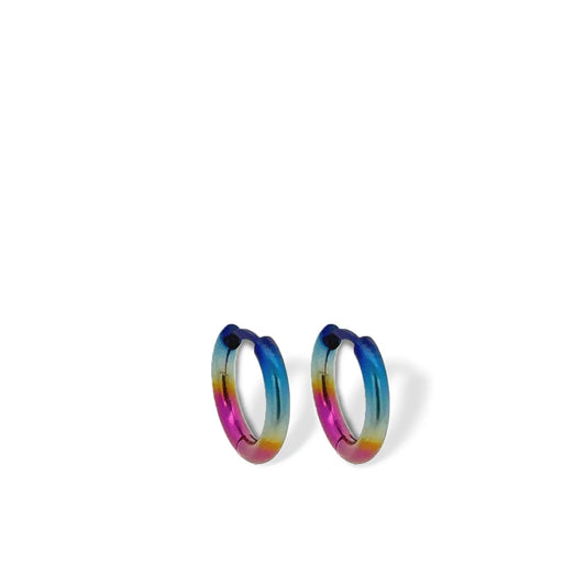 Orb Halo Small Hinged Hoop Earrings