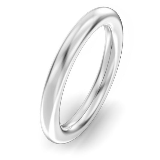 3mm Halo Shape Wedding Ring White Gold