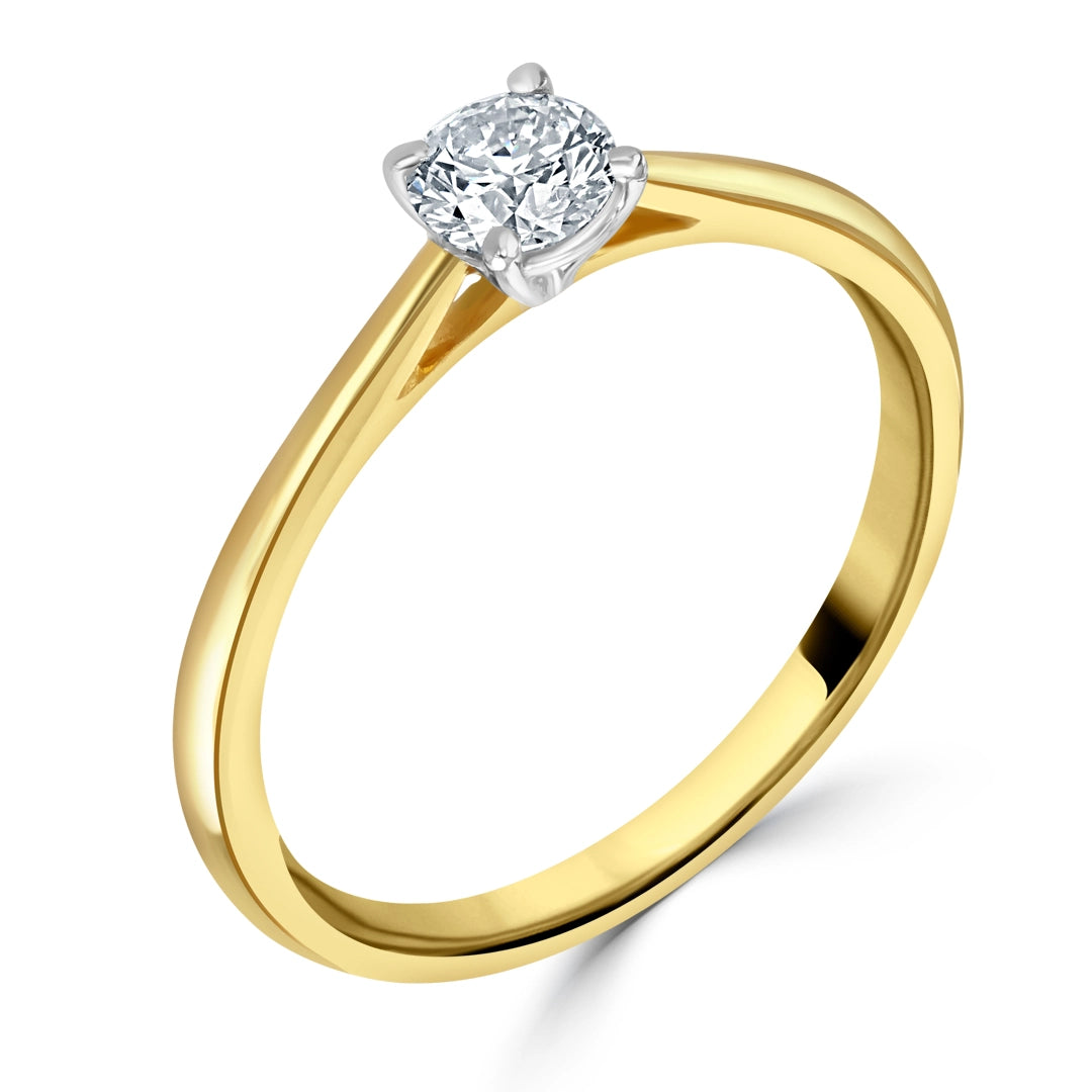 0.33ct Round Diamond Solitaire Engagement Ring