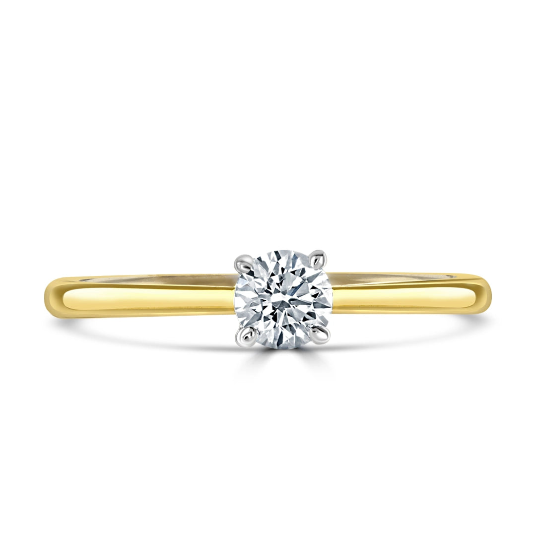 0.33ct Round Diamond Solitaire Engagement Ring