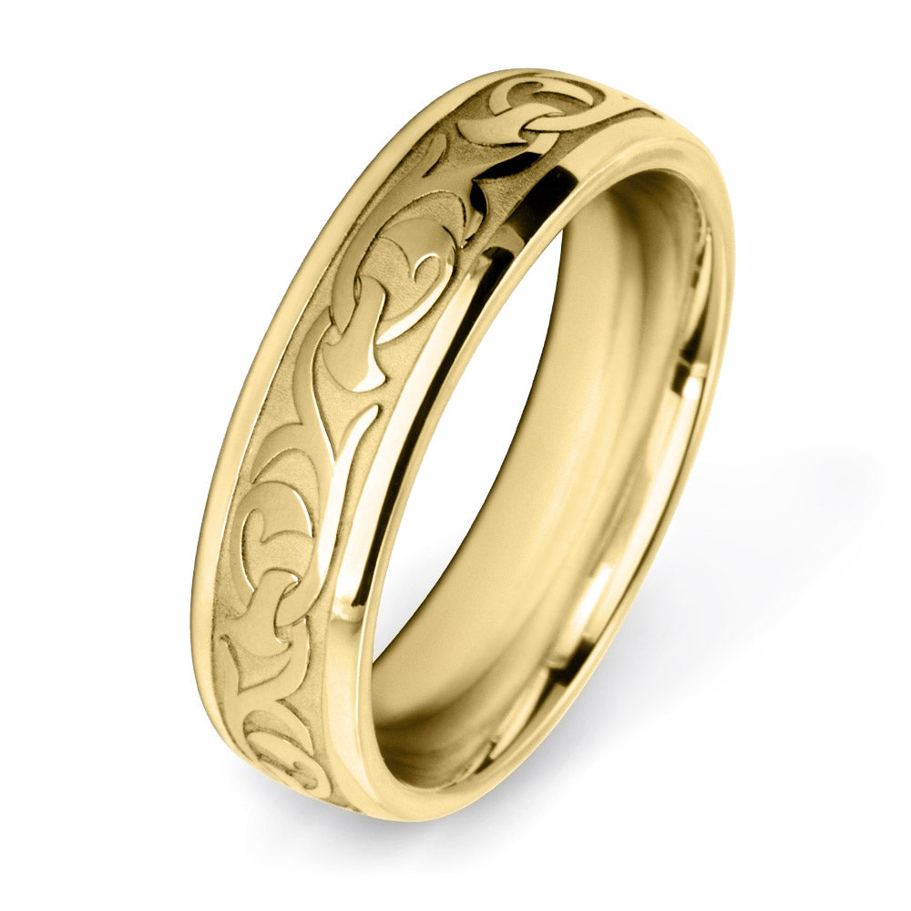 Victorian Mural Patterned Wedding Ring