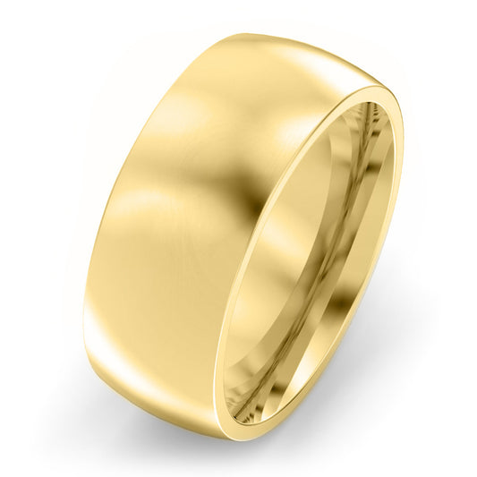 8mm Classic Court Heavy Weight Wedding Ring Yellow Gold