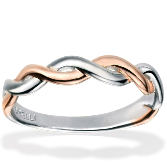 Intertwine Twist Ring White Gold