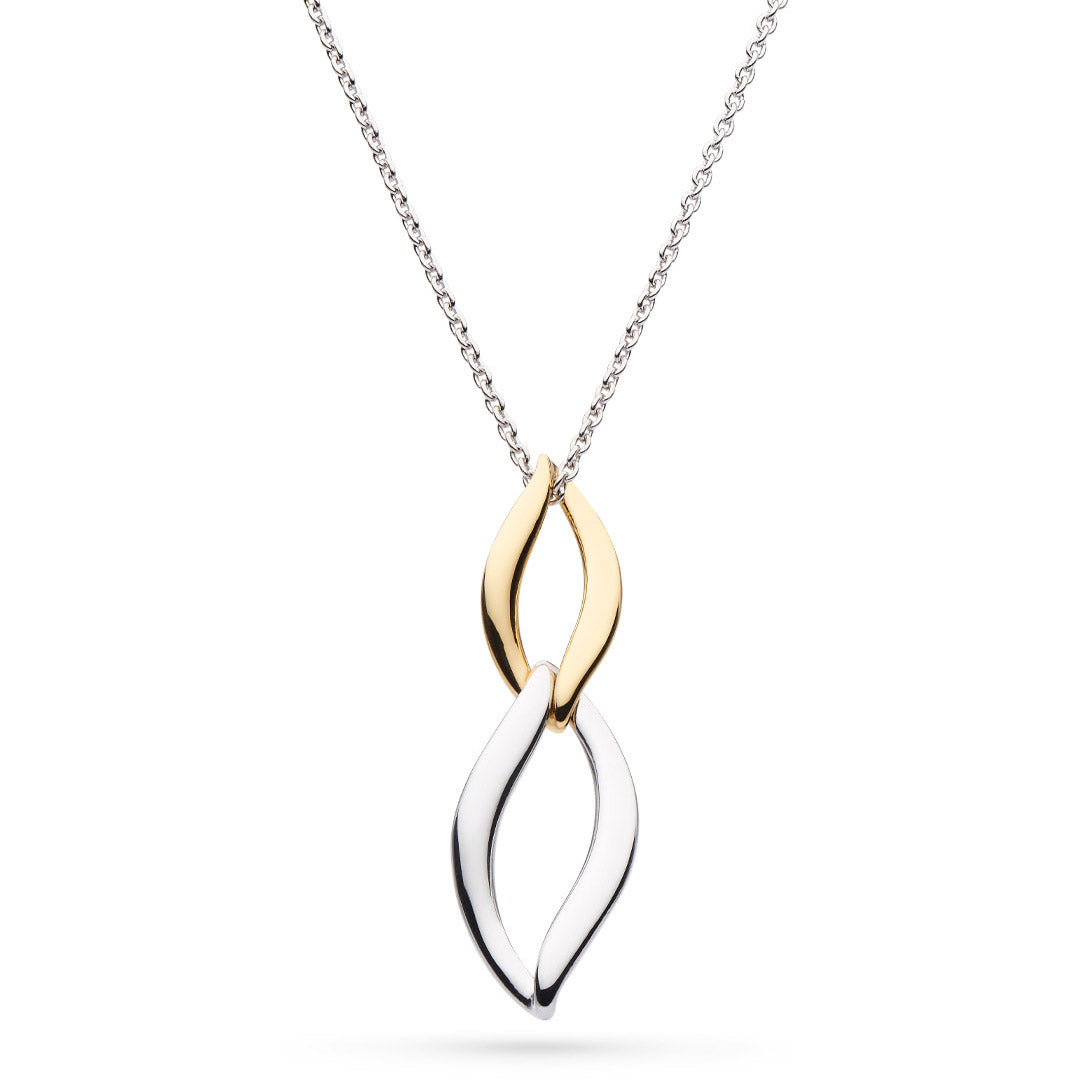 Kit Heath Entwine Twine Link Duo Golden Necklace