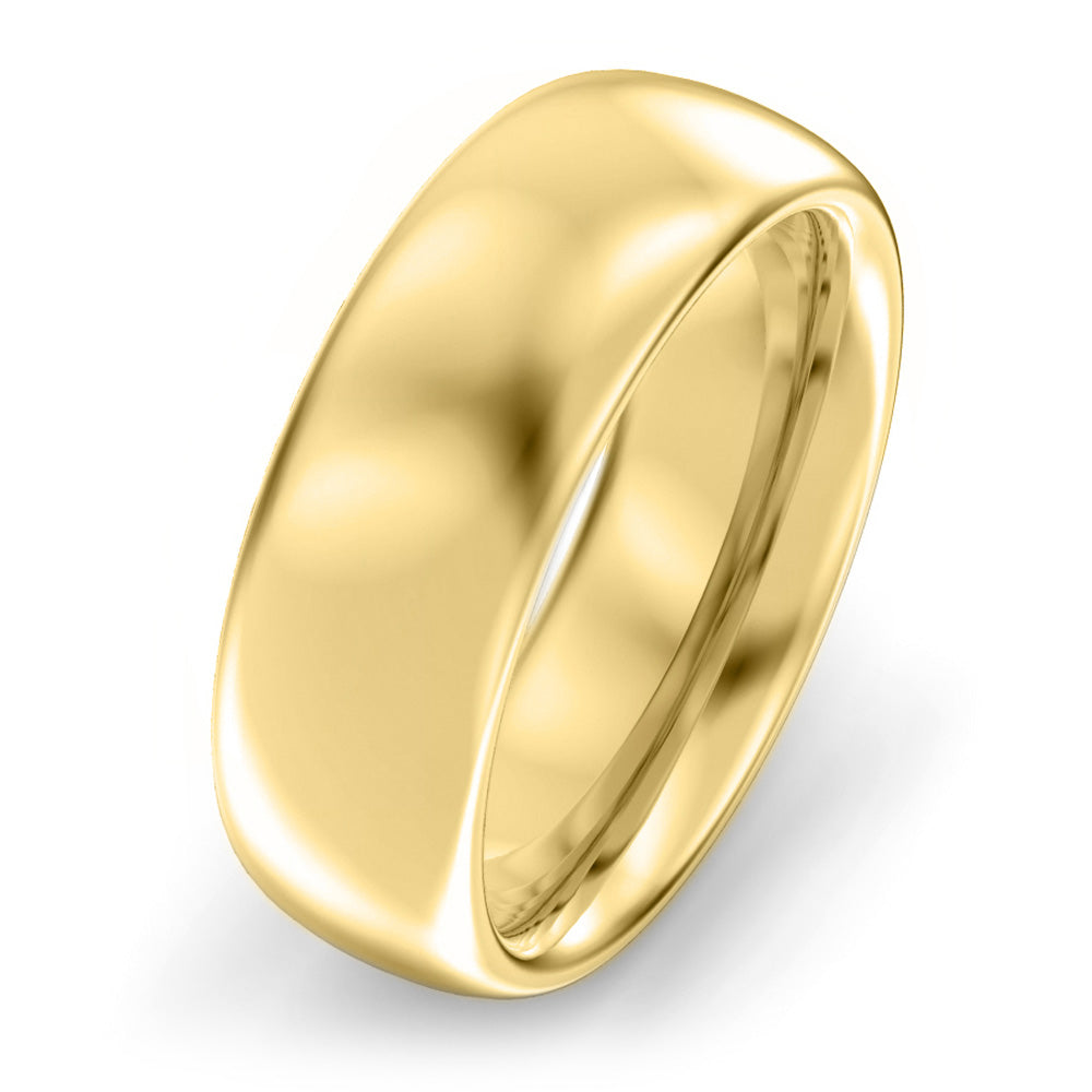 7mm Oval Court Heavy Weight Wedding Ring